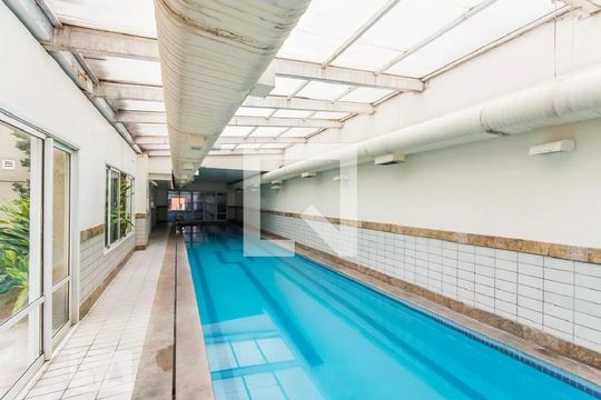 Área comum - Piscina de apartamento para alugar com 1 quarto, 39m² em Vila Nova Conceição, São Paulo