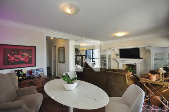 Sala de apartamento à venda com 4 quartos, 190m² em Vila Sonia, São Paulo