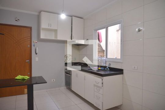 Cozinha de apartamento à venda com 2 quartos, 42m² em Jardim Las Vegas, Santo André