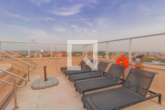 Área comum - Piscina de kitnet/studio à venda com 1 quarto, 38m² em Marechal Rondon, Canoas