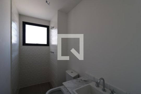 Banheiro da Suíte 1 de apartamento à venda com 3 quartos, 161m² em Campestre, Santo André