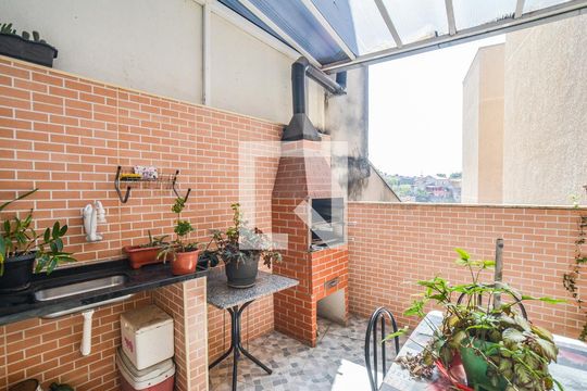 Área gourmet de casa à venda com 3 quartos, 192m² em Jardim Silvana, Santo André