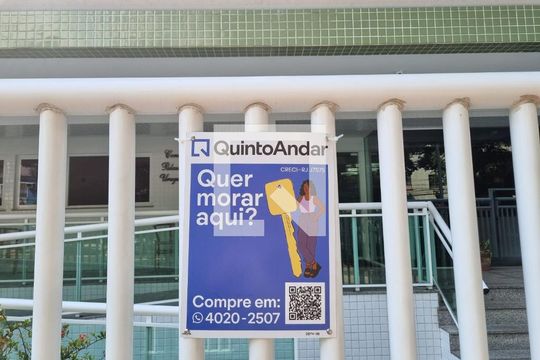 Fachada Placa de apartamento à venda com 2 quartos, 61m² em Andaraí, Rio de Janeiro