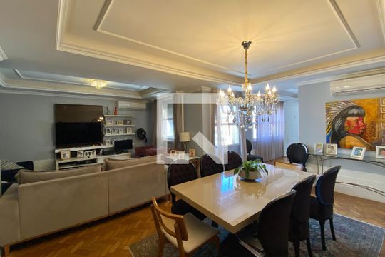 Sala de apartamento para alugar com 6 quartos, 440m² em Laranjeiras, Rio de Janeiro