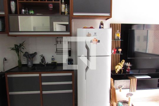 Sala/Cozinha de apartamento à venda com 1 quarto, 24m² em Panamby, São Paulo