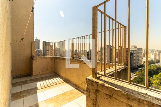 Varanda de apartamento para alugar com 2 quartos, 54m² em Santa Cecilia, São Paulo
