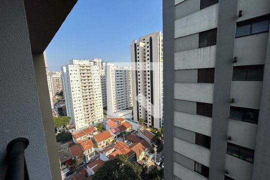 Vista da varanda de apartamento à venda com 1 quarto, 32m² em Perdizes, São Paulo