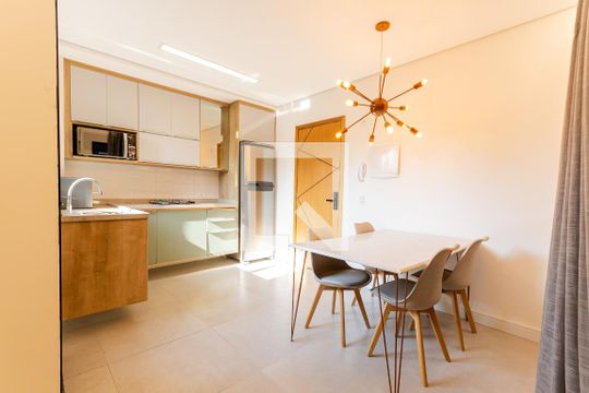 Cozinha de apartamento à venda com 2 quartos, 69m² em Jardim, Santo André