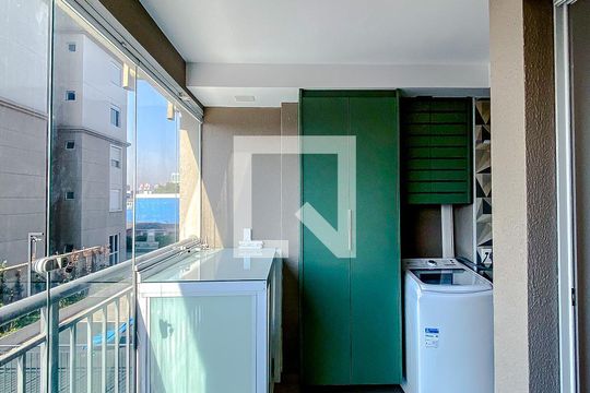 Varanda da Sala de apartamento à venda com 2 quartos, 59m² em Pari, São Paulo