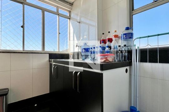 Área de Serviço de apartamento à venda com 3 quartos, 120m² em Buritis, Belo Horizonte