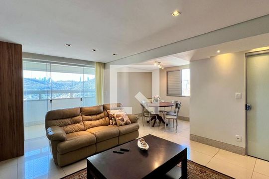 sala  de apartamento à venda com 3 quartos, 120m² em Buritis, Belo Horizonte