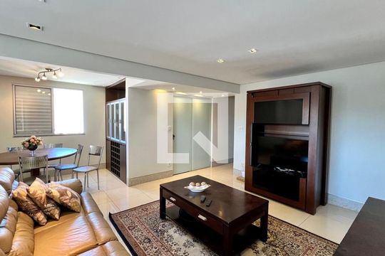 sala  de apartamento à venda com 3 quartos, 120m² em Buritis, Belo Horizonte