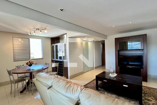 sala  de apartamento à venda com 3 quartos, 120m² em Buritis, Belo Horizonte