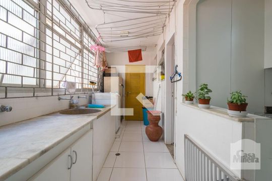 Área de Serviço de apartamento à venda com 4 quartos, 180m² em Santa Lúcia, Belo Horizonte
