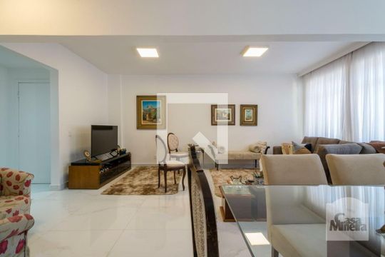 sala de apartamento à venda com 4 quartos, 180m² em Santa Lúcia, Belo Horizonte