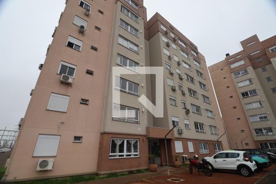 Fachada do bloco de apartamento à venda com 2 quartos, 54m² em Fátima, Canoas