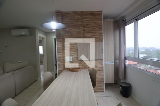 Cozinha e Área de Serviço de apartamento à venda com 2 quartos, 54m² em Fátima, Canoas