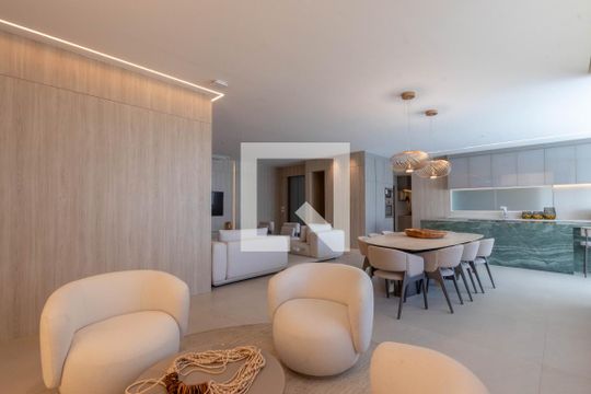 Sala de apartamento à venda com 4 quartos, 177m² em Vale do Sereno, Nova Lima