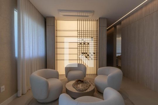 Sala de apartamento à venda com 4 quartos, 177m² em Vale do Sereno, Nova Lima