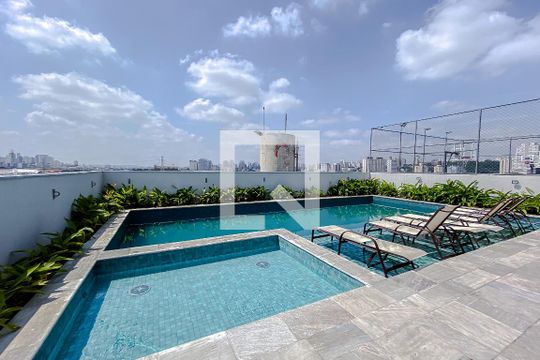 Área comum - Piscina de apartamento à venda com 1 quarto, 24m² em Mooca, São Paulo