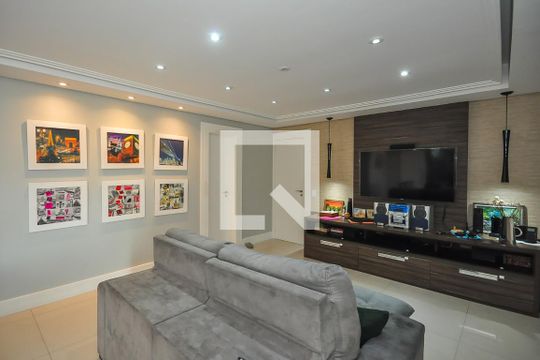 Sala de Tv de apartamento à venda com 3 quartos, 141m² em Jardim Monte Kemel, São Paulo