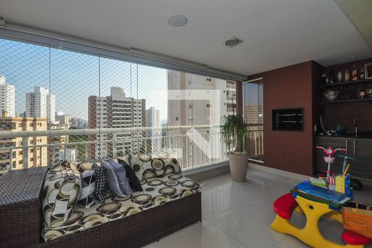 Varanda de apartamento à venda com 3 quartos, 141m² em Jardim Monte Kemel, São Paulo