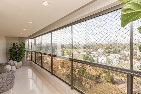 Varanda da Sala de apartamento à venda com 4 quartos, 379m² em Granja Julieta, São Paulo