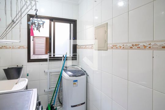 Área de serviço de apartamento à venda com 2 quartos, 71m² em Santa Maria, Santo André