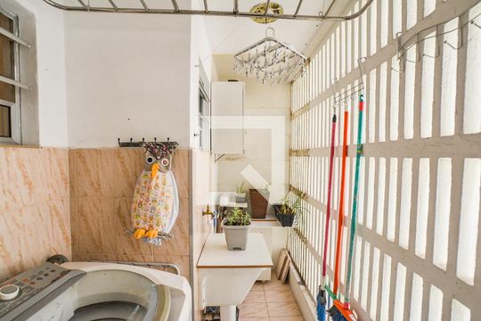 Área de Serviço de apartamento à venda com 3 quartos, 84m² em Jardim, Santo André