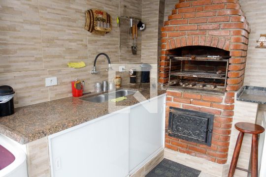Área comum - Churrasqueira de casa à venda com 3 quartos, 222m² em Conj Res Morro Farol, Osasco
