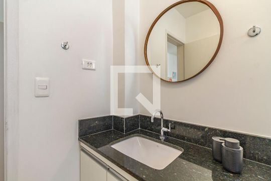 Banheiro da Suíte de apartamento para alugar com 1 quarto, 65m² em Paraíso, São Paulo