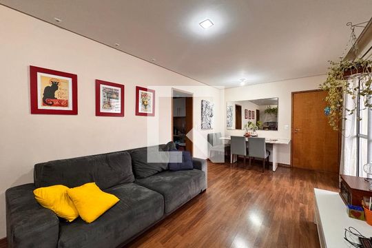 Sala de apartamento à venda com 3 quartos, 98m² em Campestre, Santo André
