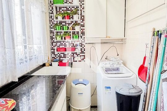 Área de Serviço de apartamento à venda com 4 quartos, 126m² em Campestre, Santo André