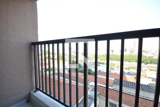 Sacada da Sala de apartamento à venda com 1 quarto, 27m² em Vila Mazzei, São Paulo