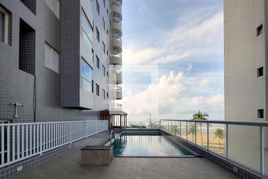 Área comum - Piscina de apartamento para alugar com 2 quartos, 110m² em Caiçara, Praia Grande