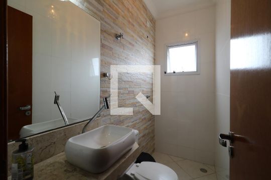 Banheiro Social de apartamento à venda com 4 quartos, 230m² em Jardim Santo Antônio, Santo André