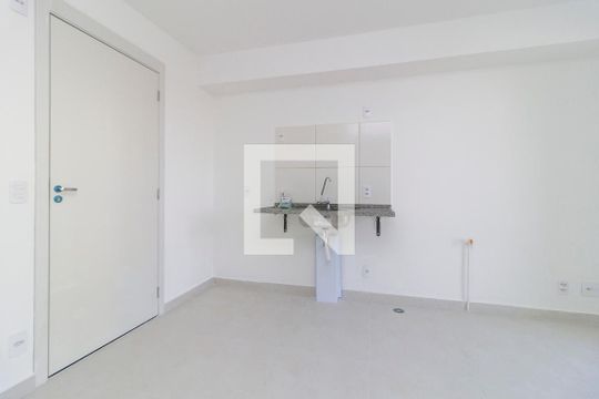 Sala - Cozinha de apartamento para alugar com 2 quartos, 36m² em Jardim Caravelas, São Paulo