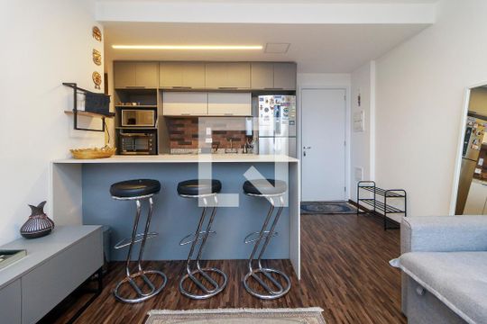 Sala de apartamento à venda com 1 quarto, 39m² em Vila São Francisco (zona Sul), São Paulo