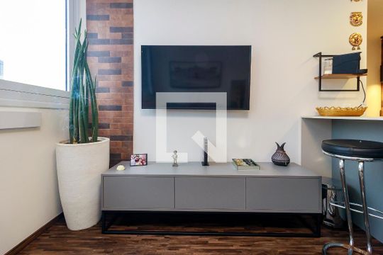 Sala de apartamento à venda com 1 quarto, 39m² em Vila São Francisco (zona Sul), São Paulo