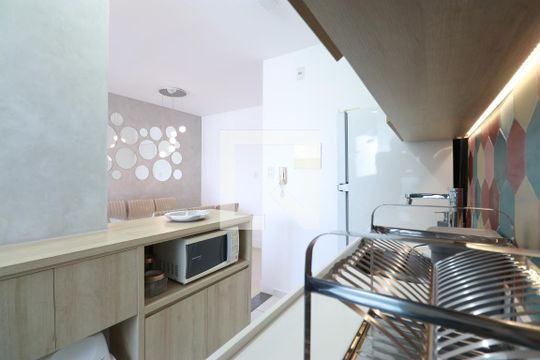 Cozinha de apartamento à venda com 2 quartos, 53m² em Lapa, São Paulo