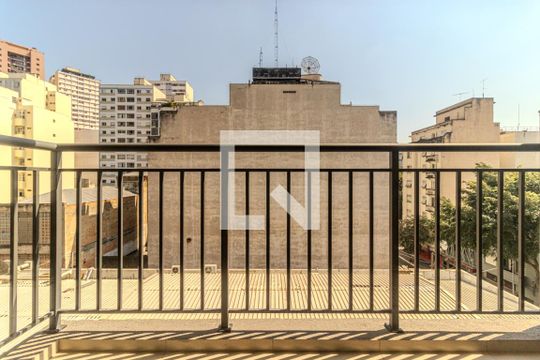 Varanda Studio de kitnet/studio à venda com 1 quarto, 27m² em Vila Buarque, São Paulo