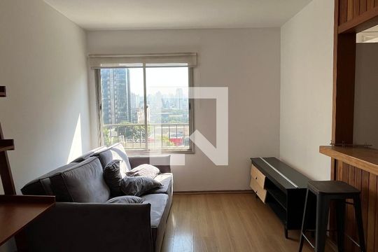 Sala de apartamento para alugar com 1 quarto, 50m² em Vila Clementino, São Paulo