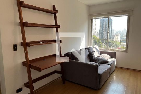 Sala de apartamento para alugar com 1 quarto, 50m² em Vila Clementino, São Paulo