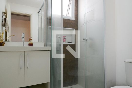 Banheiro da Suíte de apartamento à venda com 3 quartos, 84m² em Rudge Ramos, São Bernardo do Campo