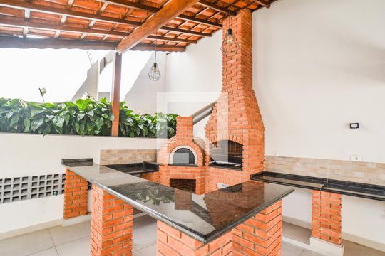 Área comum - Churrasqueira de apartamento à venda com 3 quartos, 127m² em Vila Pires, Santo André