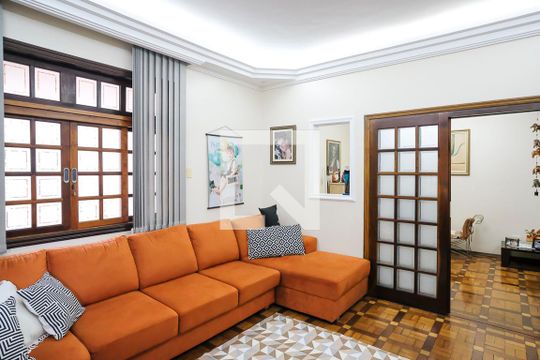 Sala de TV de casa à venda com 3 quartos, 304m² em Santa Maria, São Caetano do Sul