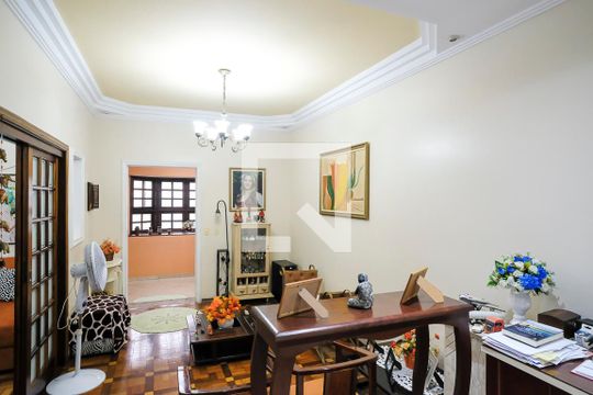 Sala de TV de casa à venda com 3 quartos, 304m² em Santa Maria, São Caetano do Sul