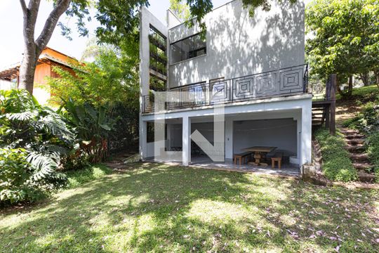 Área comum - Quintal de casa de condomínio à venda com 3 quartos, 240m² em Passárgada, Nova Lima