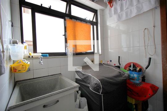 Área de Serviço de apartamento à venda com 4 quartos, 123m² em Funcionários, Belo Horizonte