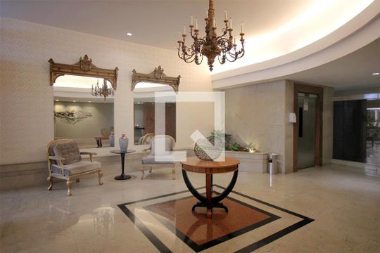 Área comum - Hall social de apartamento à venda com 4 quartos, 123m² em Funcionários, Belo Horizonte
